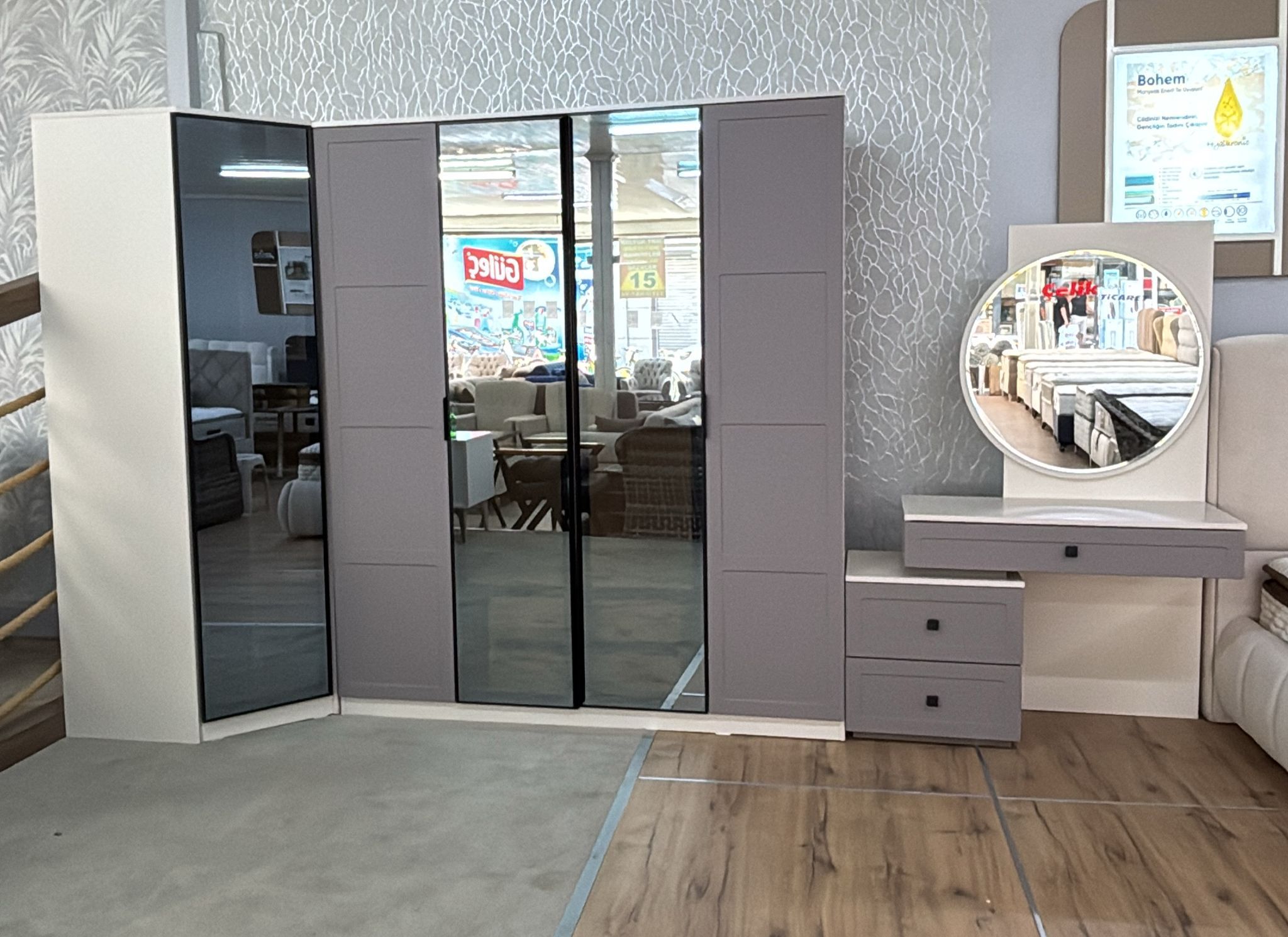 Ece 4 Kapaklı Elbise Dolabı (Standart)