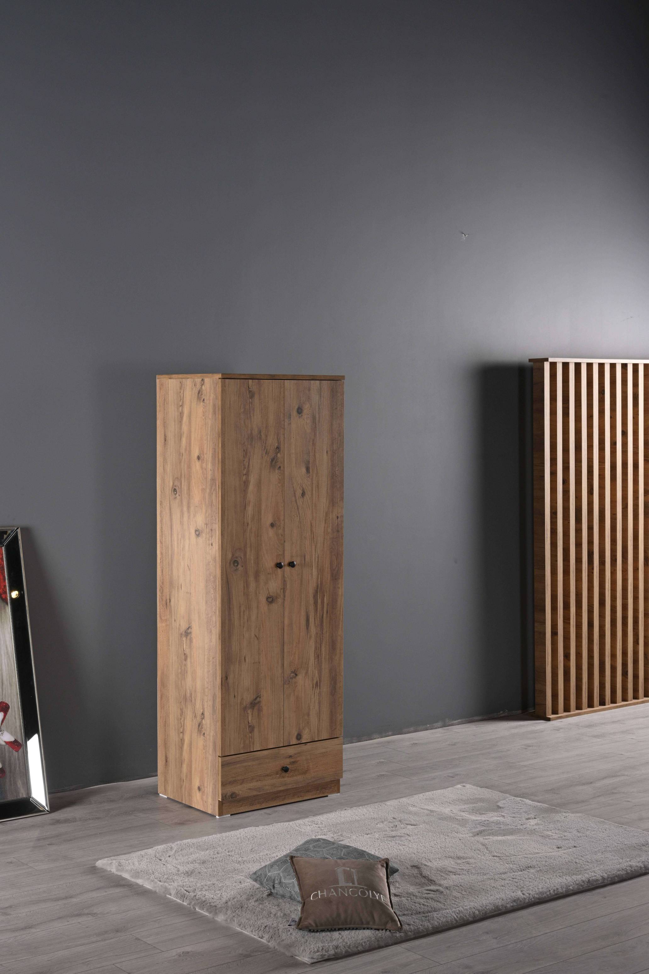 G101-60 Cm 2 Kapaklı Elbise Dolabı