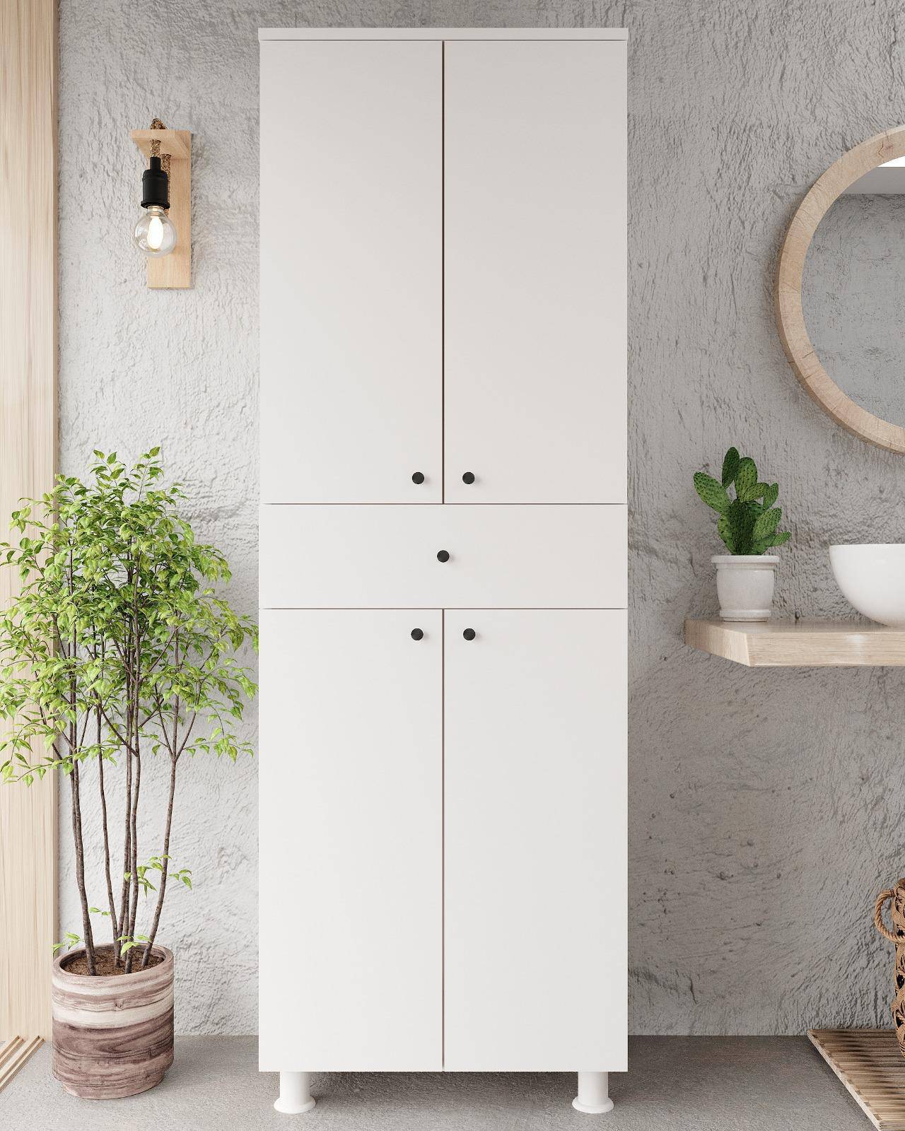İrem Banyo Dolabı Beyaz (Sepetsiz)